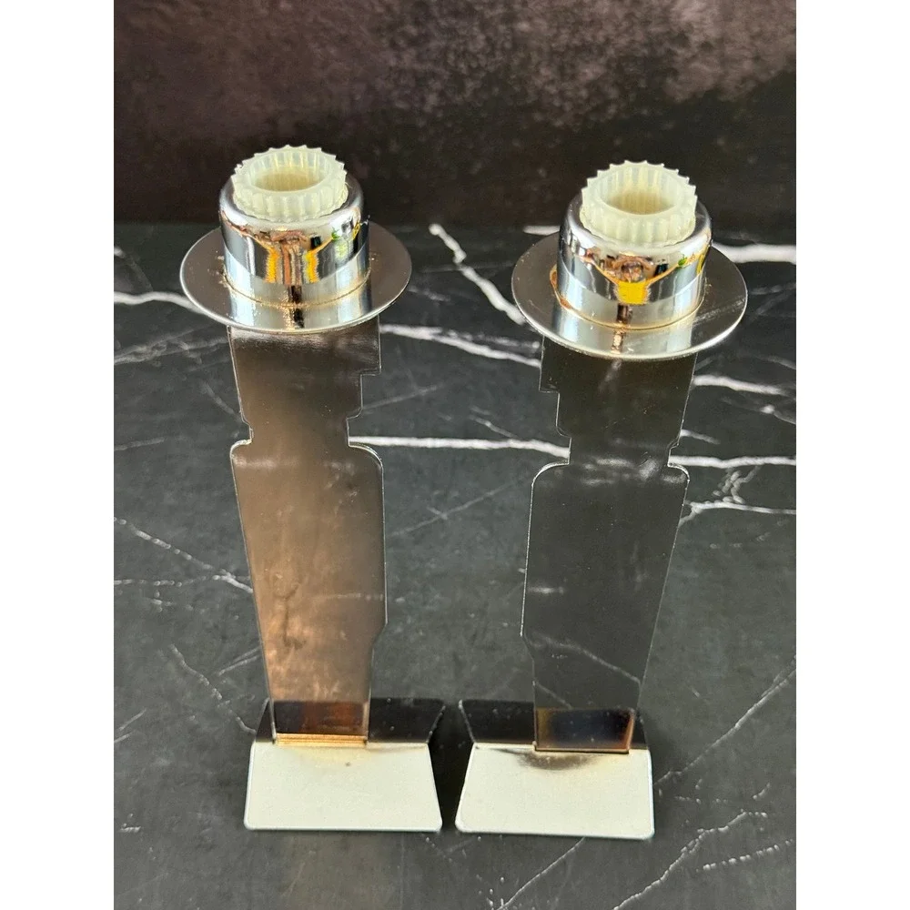 VTG PAIR (2) 1990 ORE Originals Steel Man Figure Cut Out Modern Candle Holders
